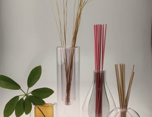 Double walled glass vases